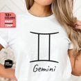 thumbnail image 1 of Gemini Zodiac T-Shirt, Birthday Gemini Women, May June Birthday Sweater, Crewneck Top, Astrology Gemini T-Shirt Gift, Her TSHIRT All Size S-5XL, 1 of 5