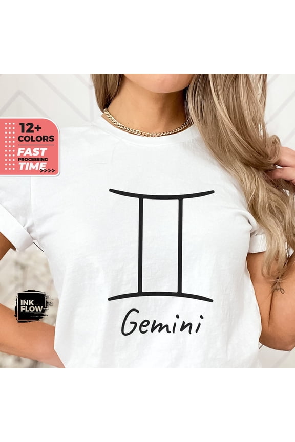 Gemini Zodiac T-Shirt, Birthday Gemini Women, May June Birthday Sweater, Crewneck Top, Astrology Gemini T-Shirt Gift, Her TSHIRT All Size S-5XL