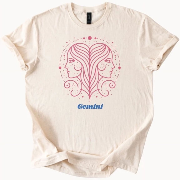 Gemini Zodiac Twins Astrology Horoscope Graphic Tshirt Size S-5Xl Heygategoo Tee