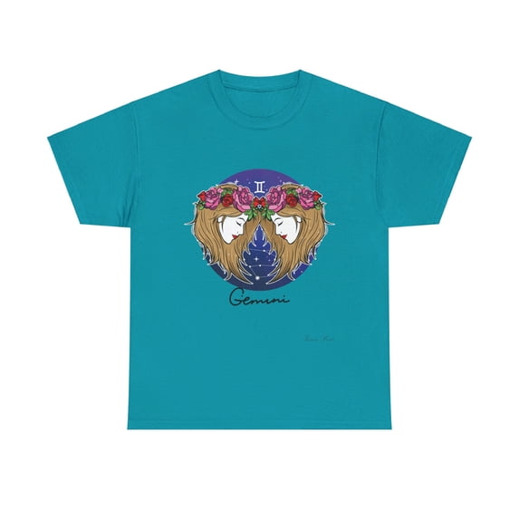 Gemini Zodiac Unisex Heavy Cotton Tee