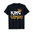 Gemini gifts For men King Gemini TShirt