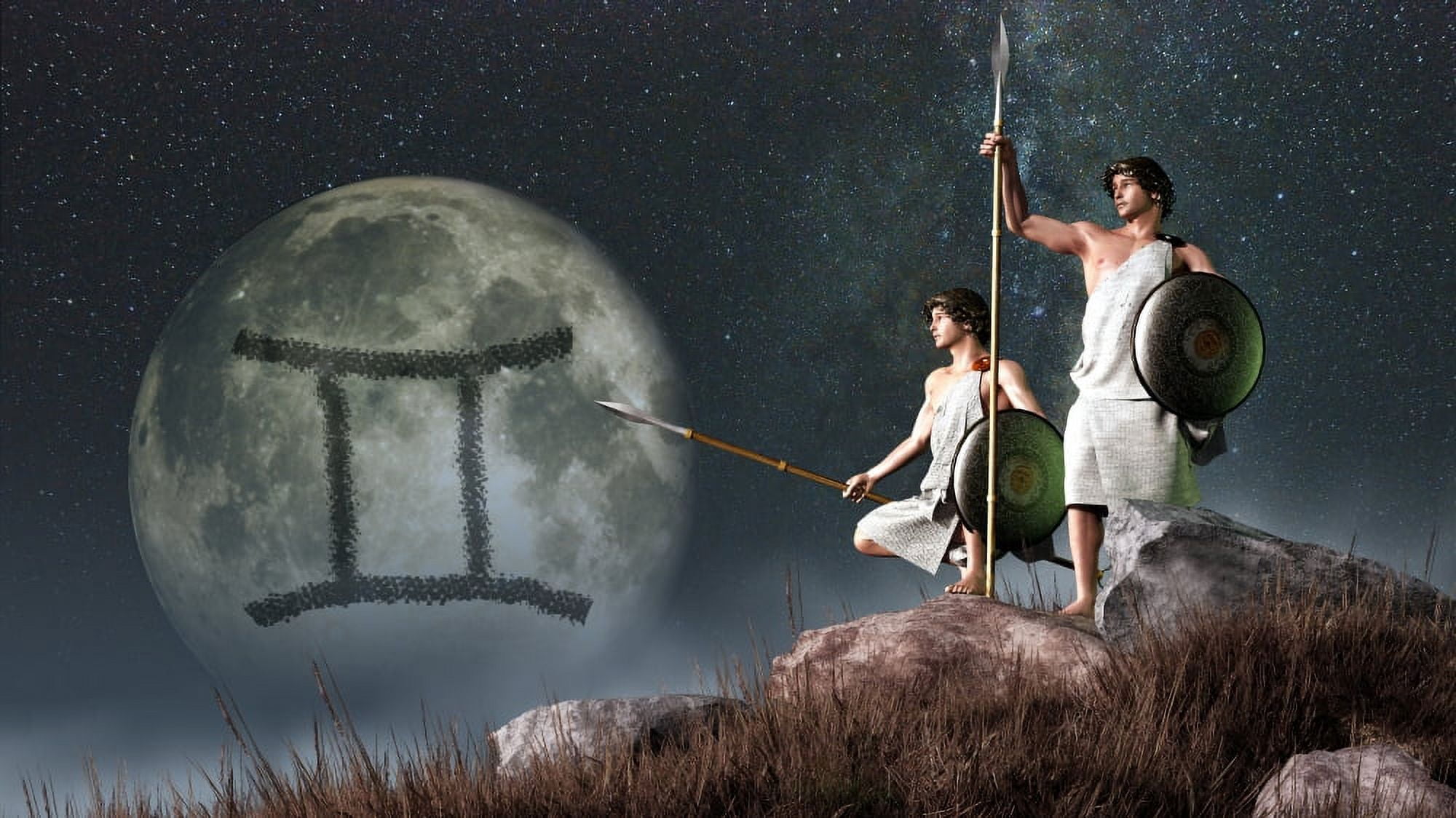 Gemini is the third astrological sign of the Zodiac Canvas Art - Daniel EskridgeStocktrek Images (38 x 21)