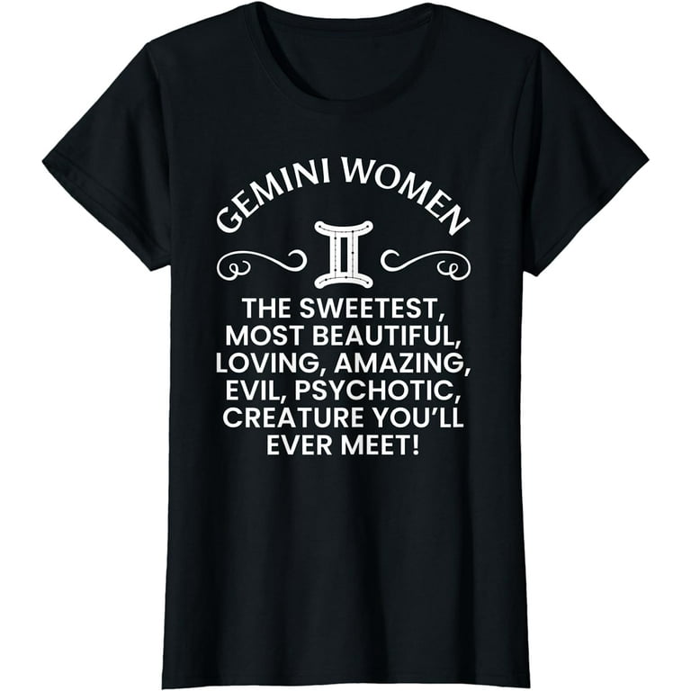 Gemini T-Shirt Funny Vintage Style Gemini Zodiac T-Shirt Gemini T-Shirt Funny Vintage Style Gemini Zodiac T-Shirt
