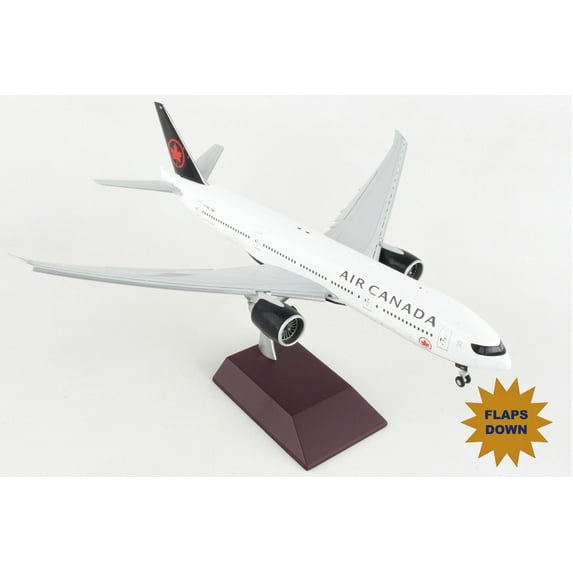 Gemini200 1-200 G2ACA1048F Flaps Down Air Canada Boeing 777-200LR REG No. C-FNND Model Airplane
