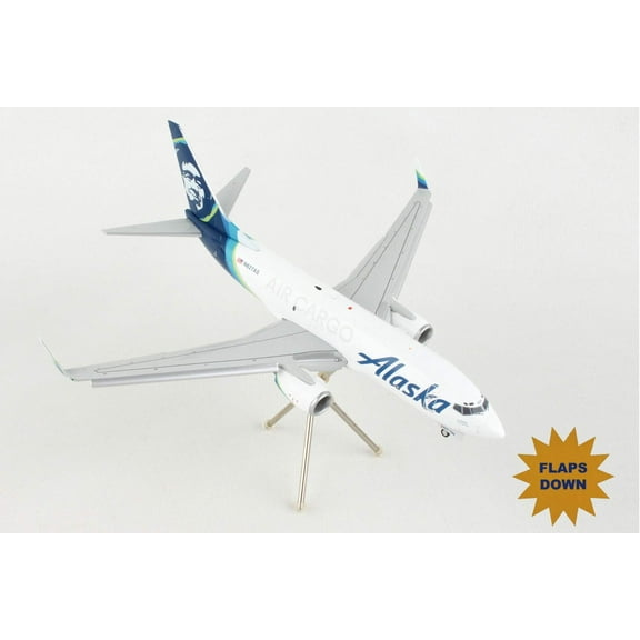 Gemini200 1-200 G2ASA1019F Alaska Cargo Boeing 737-700F Flaps REG No. N627AS Model Airplane