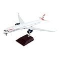 thumbnail image 1 of Airbus A350-1000 Commercial Aircraft with Flaps Down "British Airways" White with Striped Tail "Gemini 200" Series 1/200 Diecast Model Airplane by GeminiJets, 1 of 3