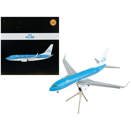 Boeing 737-700 Commercial Aircraft with Flaps Down "KLM Royal Dutch Airlines" Blue with White Tail "Gemini 200" Series 1 200 Diecast Model Airplane by GeminiJets