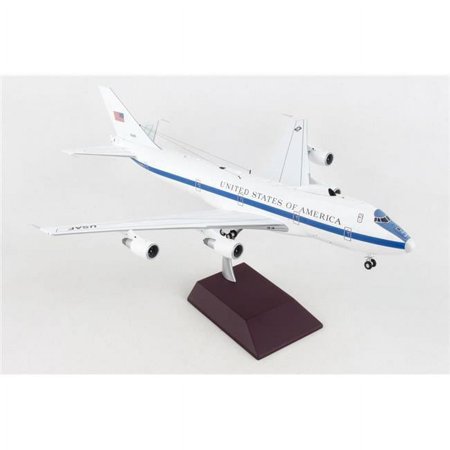 Boeing E-4B Military Aircraft "55th Wing 1st Airborne Command and Control Squadron Offutt Air Force Base" United States Air Force "Gemini 200" Series 1/200 Diecast Model Airplane by GeminiJets