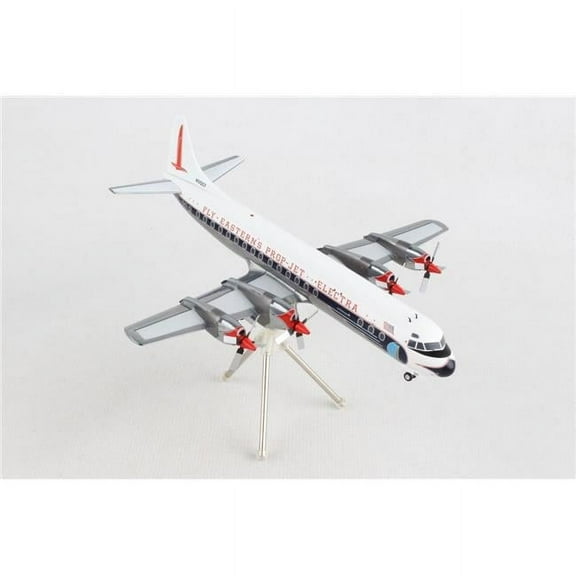 Lockheed L-188 Electra Commercial Aircraft White w/Blue Stripes "Gemini 200" Series 1/200 Diecast Model Airplane by GeminiJets