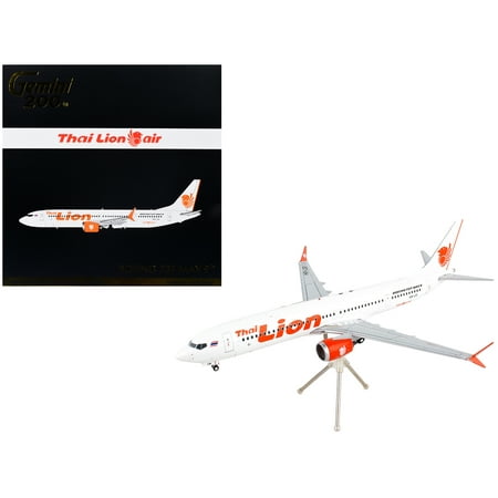 GeminiJets G2TLM820 1 by 200 Scale Thai Lion 737MAX9 Registration No.HS-LSI Model Airplane