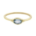 thumbnail image 1 of Gemistry 0.54 Ct Oval Blue Topaz Midi Ring in Sterling Silver, 1 of 4