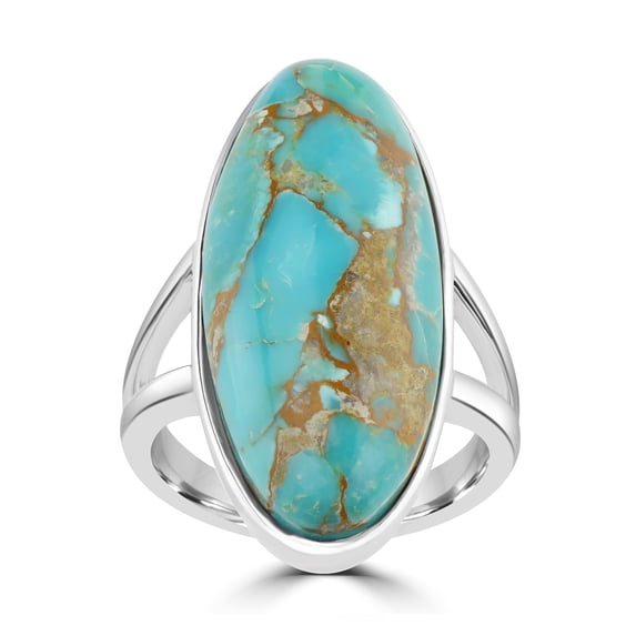 Gemistry "GG Collection" Bold Oval Cabochon Gemstone High Polish Ring in Sterling Silver