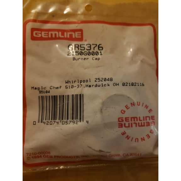 Gemline Burner Cap