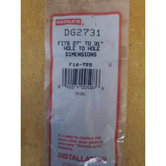 Gemline DG2731 Oven Gasket