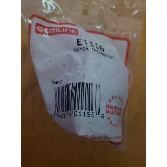 Gemline ET116 Dryer Thermostat