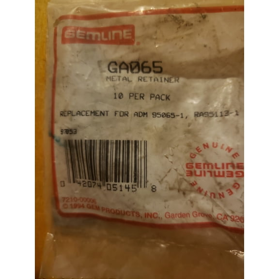 Gemline GA065 Metal Retainer