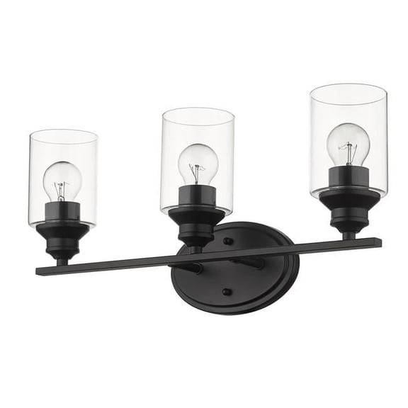 Gemma 3-Light Vanity, Matte Black