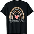 thumbnail image 1 of Gemma Life Boho Rainbow Funny Grandma T-Shirt, 1 of 4