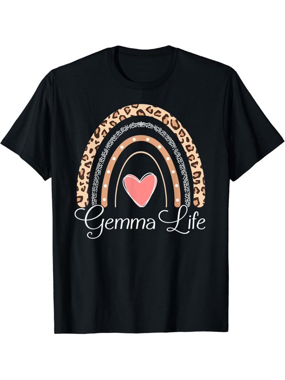 Gemma Life Boho Rainbow Grandma T Shirt Size S-5XL