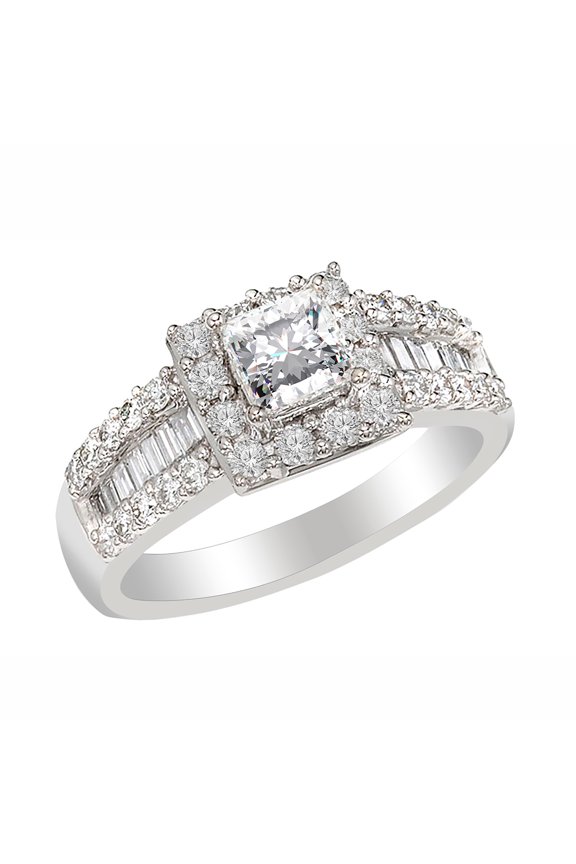 Gemma Princess Cut CZ Engagement Ring Womens Ginger Lyne Collection 9