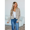 thumbnail image 1 of Gemma Risen Denim Jacket - Taupe, 1 of 5