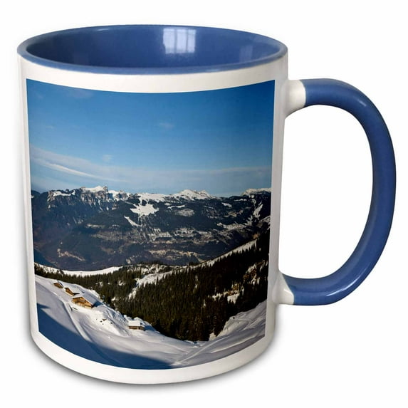 3drose, Gemmenalphorn, Scharnachtal, Bern, Alps, Switzerland - Eu29 Mzw0029 - Martin Zwick, 15oz Two-tone Blue Mug