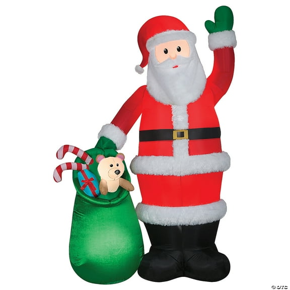 Airblown Luxe Santa With Toy Bag 107" Inflatable Christmas Outdoor Yard Decor