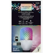 Gemmy 10W 60W Equivalent Multicolor Edison Light Bulb, Bluetooth Enabled