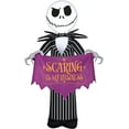 thumbnail image 1 of 3 1/2' Gemmy Airblown Inflatable Halloween Nightmare Before Christmas Jack Skellington Holding Banner Yard Decoration 227458, 1 of 2