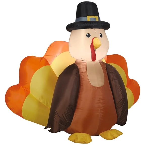 Gemmy 6 ft Harvest Turkey Inflatable Decoration