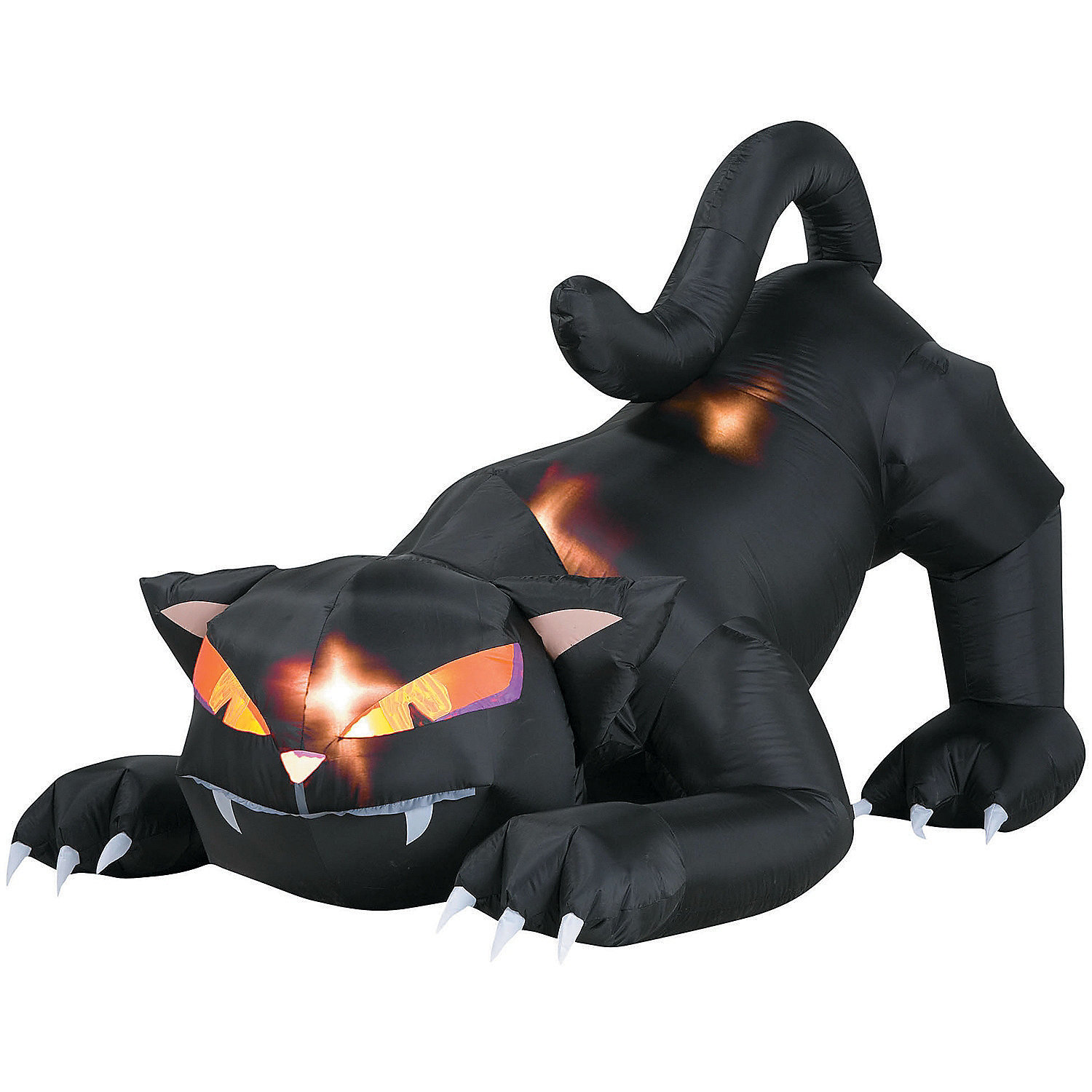 Gemmy 6 ft Inflatable Halloween Cat with Turning Head - image 1 of 3
