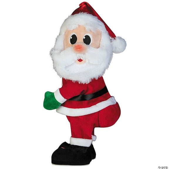 Morris Costumes - 15" Animated Cheek to Cheek Twerking Santa Claus Christmas Tabletop Decoration - One Size