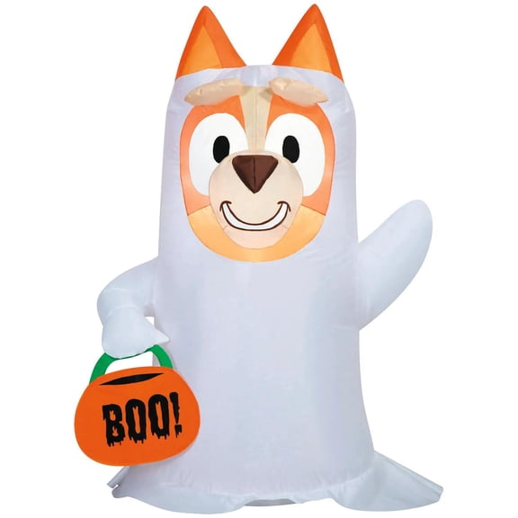 Gemmy Bluey Bingo Ghost Inflatable Small Halloween - Blue