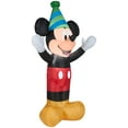 thumbnail image 1 of Gemmy Airblown Inflatable Birthday Party Mickey Mouse, 4 ft Tall, Black, 1 of 3