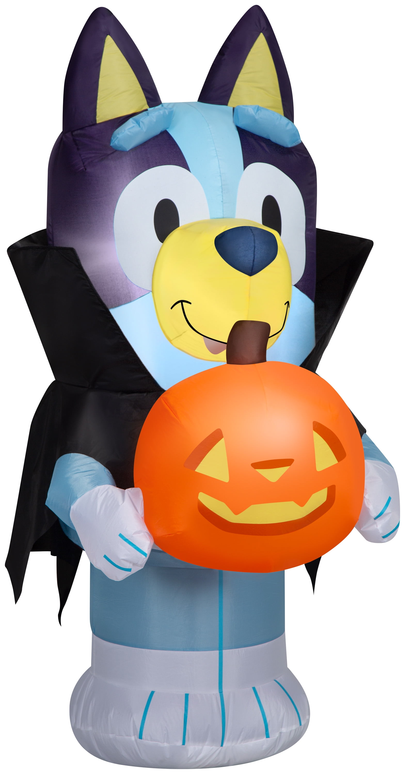Gemmy Airblown Inflatable Bluey in Vampire Costume Bluey, 3.5 ft Tall, Blue