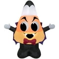 thumbnail image 1 of Gemmy Airblown Inflatable Candy Corn Vampire, 3.5 ft Tall, orange, 1 of 4