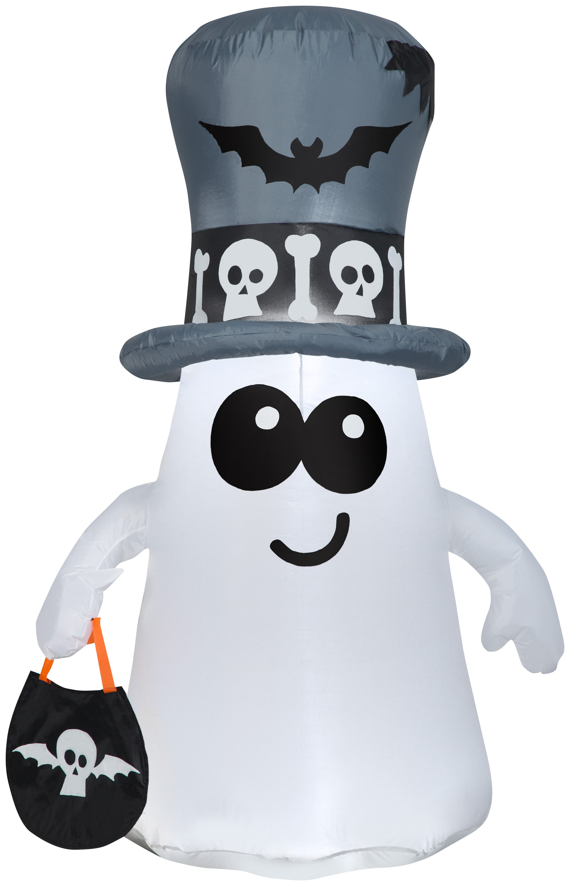 Gemmy Airblown Inflatable Ghost In Cemetery 5 Ft Tall White