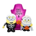thumbnail image 1 of Gemmy Airblown Inflatable Minions Halloween Scene Universal , 5 ft Tall, Multicolored, 1 of 5