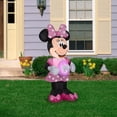thumbnail image 1 of Gemmy Airblown Inflatable Minnie Mouse in Pink Polka Dot Easter Dress, 3.5 ft Tall, 1 of 2