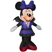 Disney Airblown Inflatable Minnie in Bat Costume Disney , 3.5 ft Tall, Multicolored