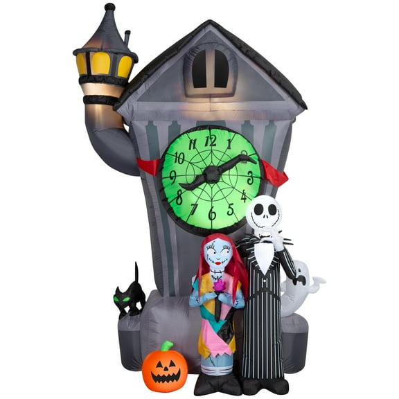 Gemmy Airblown Inflatable NBC Clock Tower House Giant Disney, 8 ft Tall, Multicolored