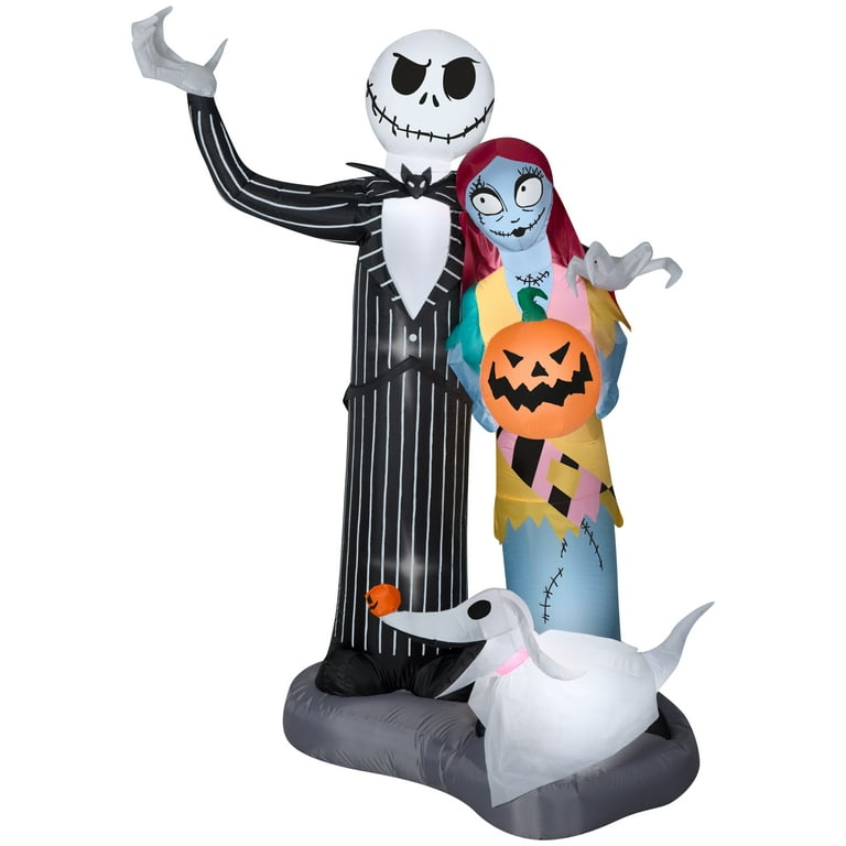 Store Disney Jack Skellington Tombstone Airblown Halloween Inflatable Christmas 6ft