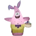 thumbnail image 1 of Gemmy Airblown Inflatable Patrick in Easter Outfit SM, 4 ft Tall, Pink, 1 of 5