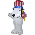 thumbnail image 1 of Gemmy Airblown Inflatable Patriotic Snoopy, 3.5 ft Tall, White, 1 of 5