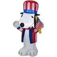 thumbnail image 1 of Gemmy Airblown Inflatable Patriotic Snoopy, 3.5 ft Tall, White, 1 of 5