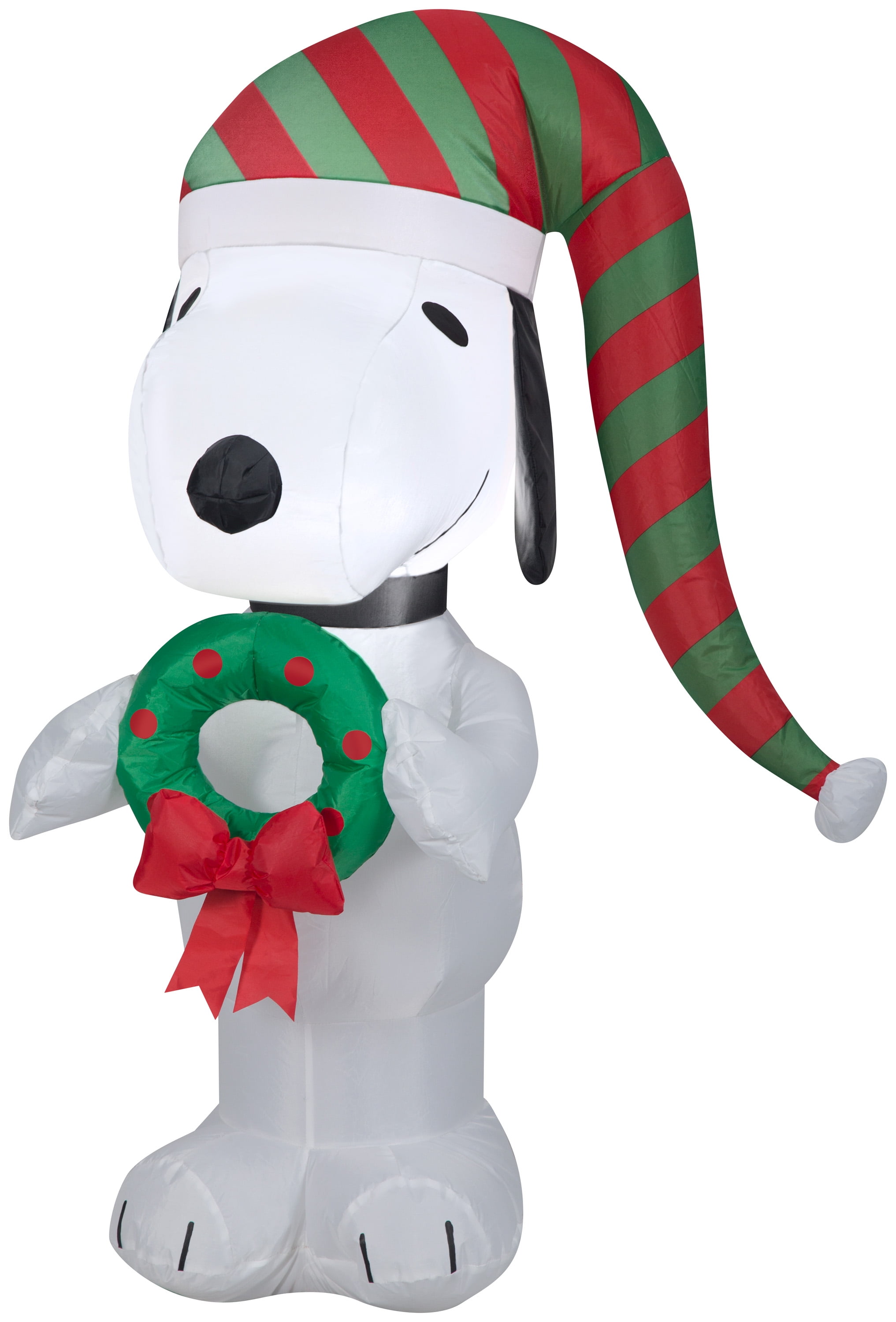 Gemmy Airblown Inflatable Snoopy with Wreath