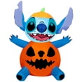 thumbnail image 1 of Gemmy Airblown Inflatable Stitch as Pumpkin Disney, 3 ft Tall, Multicolored, 1 of 5