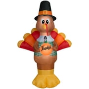 Gemmy Airblown Inflatable Thankful Turkey Giant, 10 ft Tall, Multi