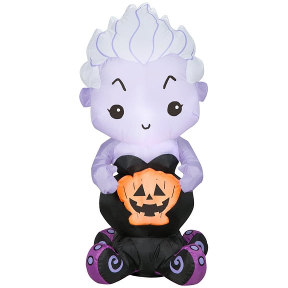 Gemmy Airblown Inflatable Ursula, 3.5 ft Tall, White