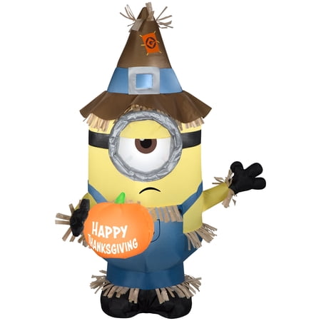 Gemmy Airblown Stuart w/ Thanksgiving Banner/Pumpkin Universal , 3.5 ft Tall, Multicolored price history and forecast - Gemmy 226228